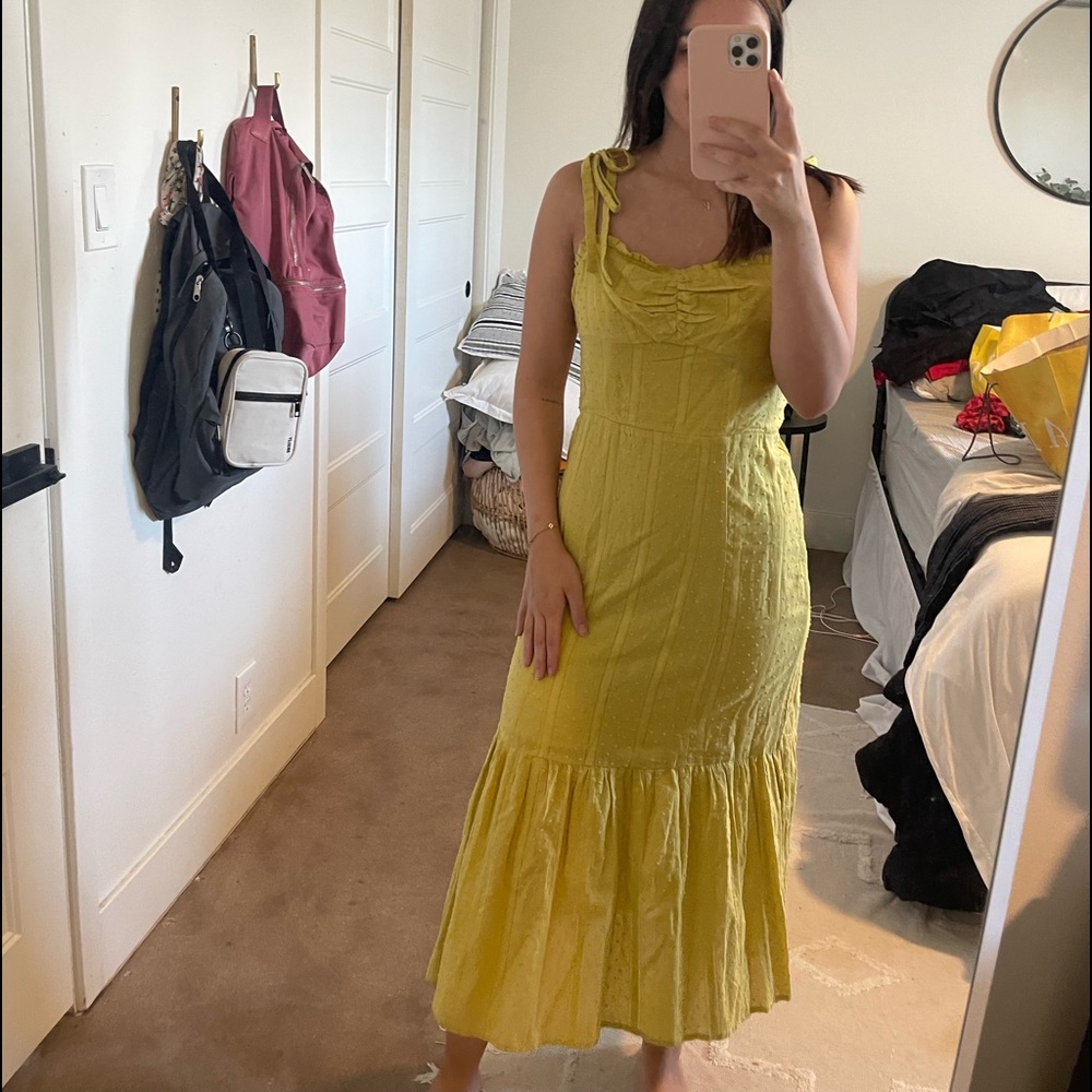 Yellow Midi Dress